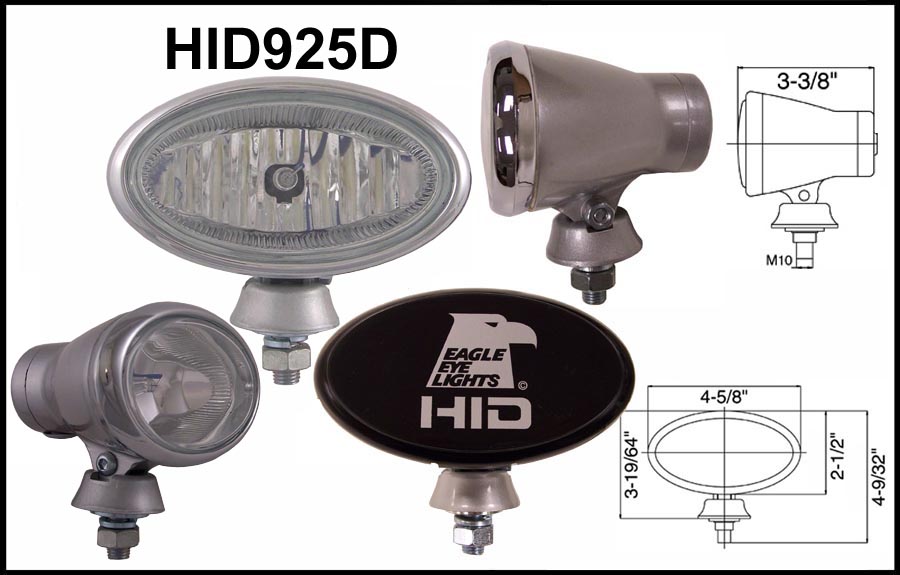 HID925D 4-5/8" Oval External Ballast HID Driving