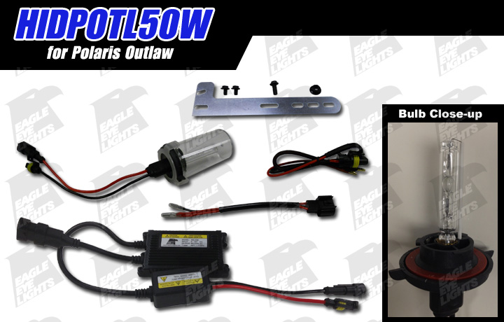2009-2011 Polaris Outlaw 50w HID Conversion Kit [HIDPOTL50W]