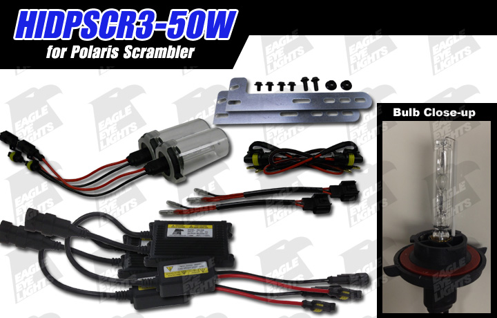 2013-2023 Polaris Scrambler 850 50W HID Kit [HIDPSCR3-50W]