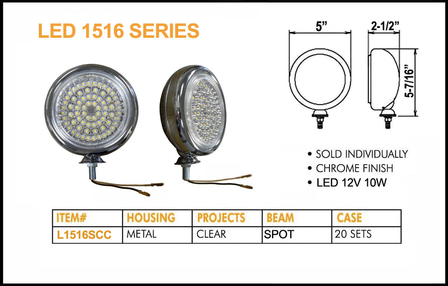 L1516SCC LED Round Spot Light