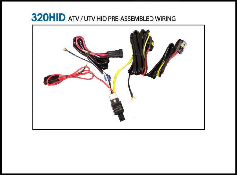 320HID Wiring Harness for ATV/UTV Kits - Click Image to Close