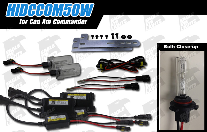 2011-2020 Can Am Commander 50w HID Conversion Kit [HIDCCOM50W]