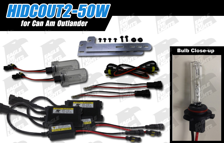 2012-2020 Can Am Outlander 50w HID Conversion Kit [HIDCOUT2-50W]