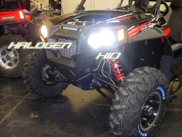 2011-2022 Polaris RZR and Ranger 50w HID Conversion Kit - Click Image to Close