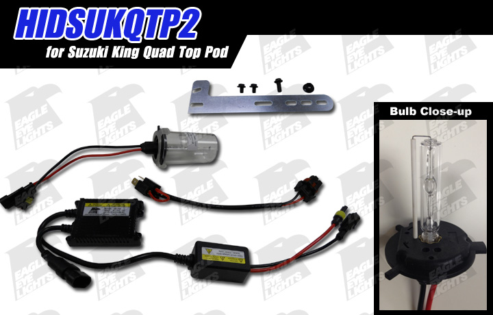 2008-2020 Suzuki King Quad Top Pod HID Kit [HIDSUKQTP2]