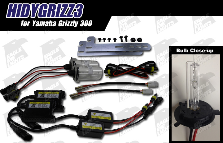 2012-2013 Yamaha Grizzly 300 HID Conversion Kit [HIDYGRIZZ3]